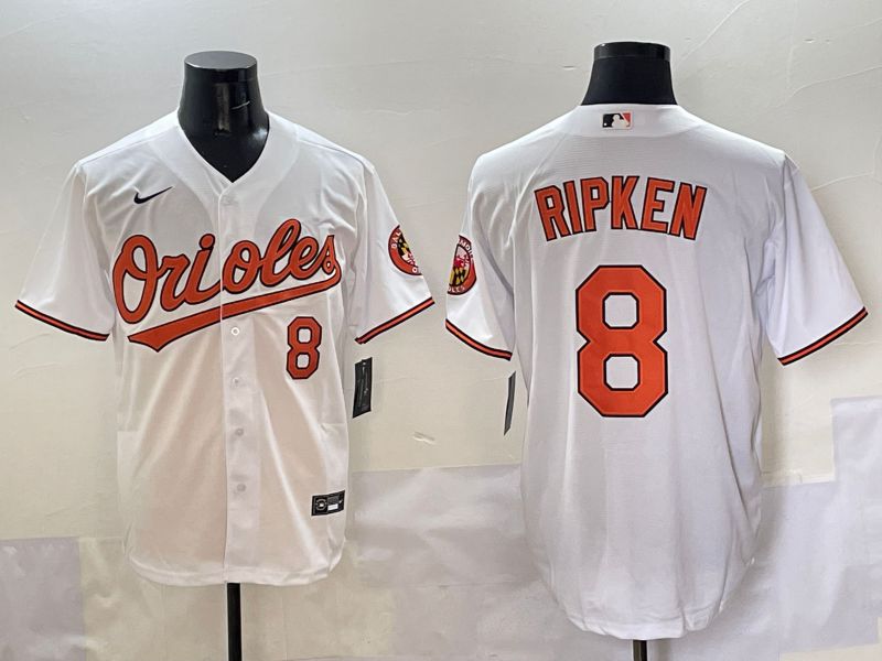 Men Baltimore Orioles #8 Ripken White Game 2025 Nike MLB Jersey style 509